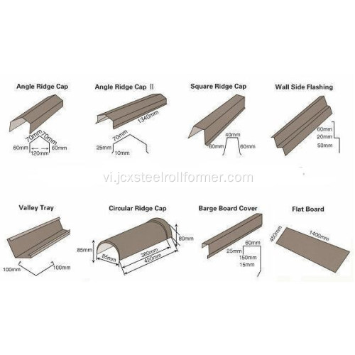 Roof flashing ridge đóng nắp cuộn tạo thành máy